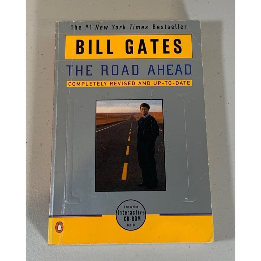 Vintage Bill Gates 1990 The Road Ahead Completely Revised & Up-to-Date Book